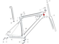 BMC Guide Câble De Frein (1 Pièce) 301104 -Équipement Vélo bmc butee de gaine de frein 1 piece 301104 1