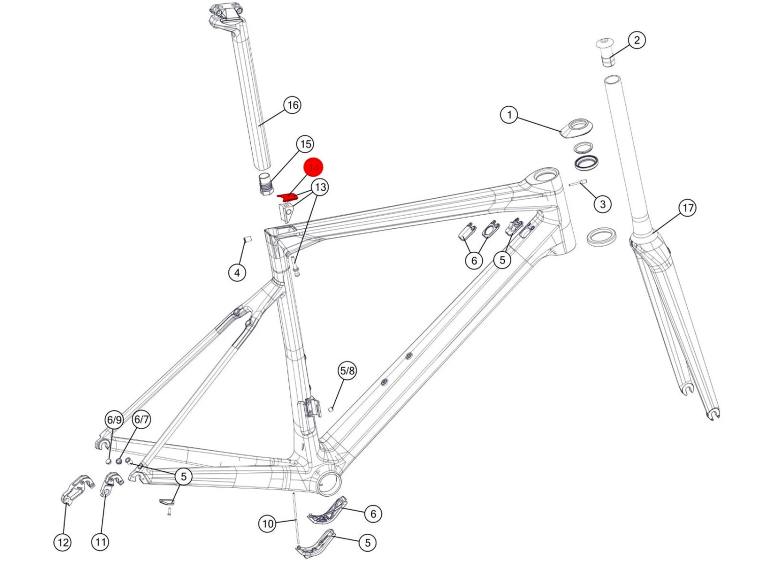 BMC Couvercle Collier De Tige SLR02/01 Taille 54-61cm MY18/20 - 301276 4 BMC Couvercle Collier De Tige SLR02/01 Taille 54-61cm MY18/20 - 301276 – Image 2