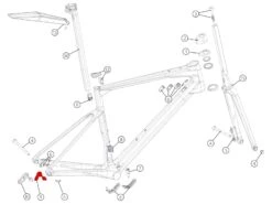 BMC Dropout 58 Patte De Dérailleur 301092 (standard) -Équipement Vélo bmc dropout 58 patte de derailleur 301092 standard 5