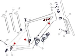 BMC Guide Câble 27 Pour Teammachine SLR MY2021 - 30000713 -Équipement Vélo bmc guide cable 27 pour teammachine slr my2021 30000713 1