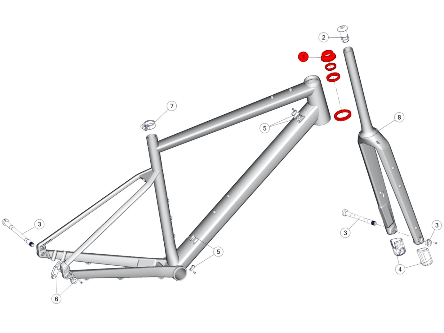 BMC Jeu De Direction URS AL / Roadmachine X AL Headset 30002030 3 BMC Jeu De Direction URS AL / Roadmachine X AL Headset 30002030