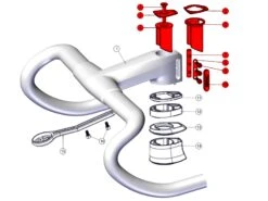 BMC Kit De Petits Composants Cockpit ICS Carbon 30000709 - 30001783 - 30003731