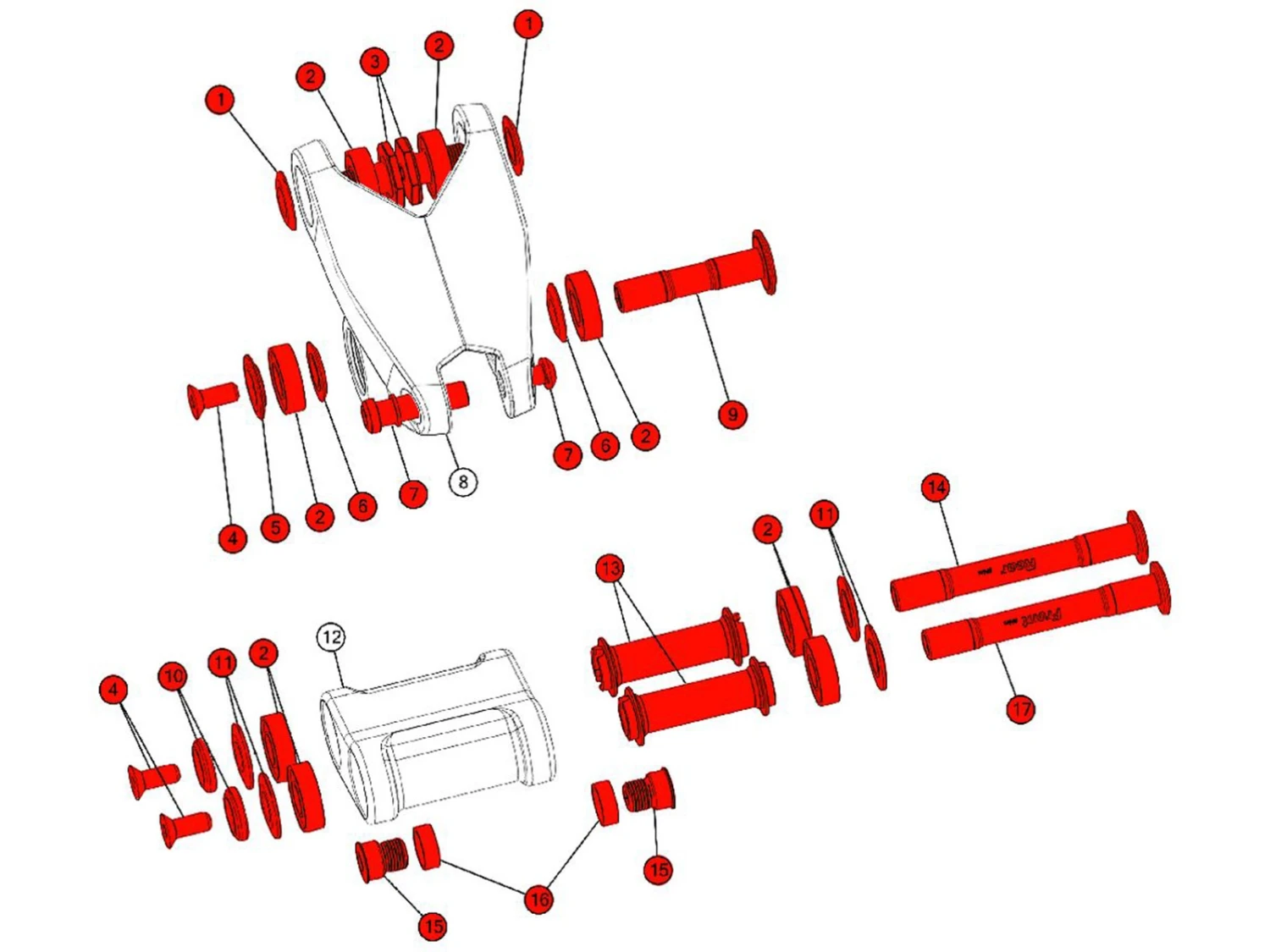 BMC Kit Roulements Et Vis Pour Fourstroke 01 MY2019 - 301734 4 BMC Kit Roulements Et Vis Pour Fourstroke 01 MY2019 - 301734 – Image 2
