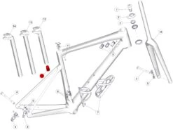 BMC Support Batterie Shimano Di2 Pour Tige Sans Mousse - 219532 -Équipement Vélo bmc support batterie shimano di2 pour tige sans mousse 219532 2