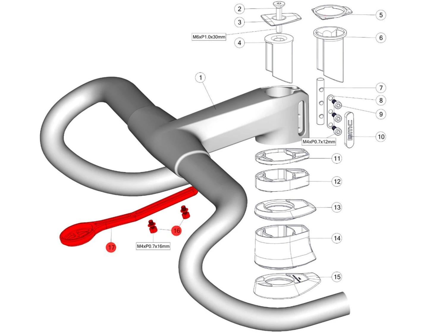 BMC Support GPS Cockpit ICS Carbon Garmin/Wahoo 30003196 - 30000720 4 BMC Support GPS Cockpit ICS Carbon Garmin/Wahoo 30003196 - 30000720 – Image 2