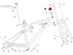 BMC Topcone ICS High Entretoise Haute 32mm - 302084 -Équipement Vélo bmc topcone ics high entretoise haute 32mm 302084 1