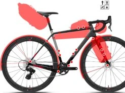 GIRS Kit Cadre Gravel RNR BSA Carbone Noir Gris 2023 -Équipement Vélo girs kit cadre gravel rnr bsa carbone noir gris 2023 2