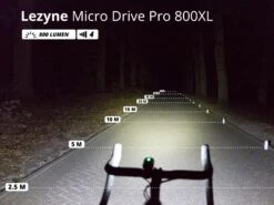 LEZYNE Micro Drive Pro 800XL éclairage Avant -Équipement Vélo lezyne micro drive pro 800xl eclairage avant 2