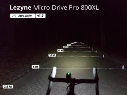 LEZYNE Micro Drive Pro 800XL éclairage Avant -Équipement Vélo lezyne micro drive pro 800xl eclairage avant 4