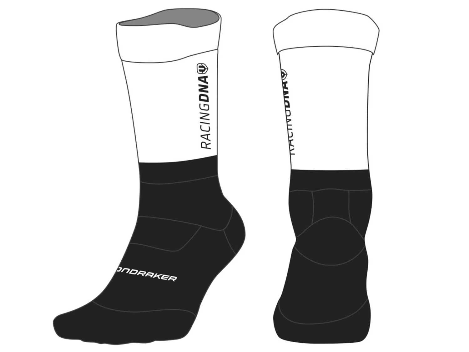 MONDRAKER Paire De Chaussettes Hautes Factory Team 3 MONDRAKER Paire De Chaussettes Hautes Factory Team