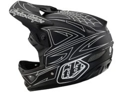 TROY LEE DESIGNS D3 Fiberlite Casque VTT Spiderstripe -Équipement Vélo troy lee designs d3 fiberlite casque vtt spiderstripe 3