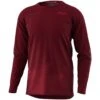 TROY LEE DESIGNS Skyline Air LS Maillot Manche Longue Rouge -Équipement Vélo troy lee designs skyline air ls maillot manche longue rouge